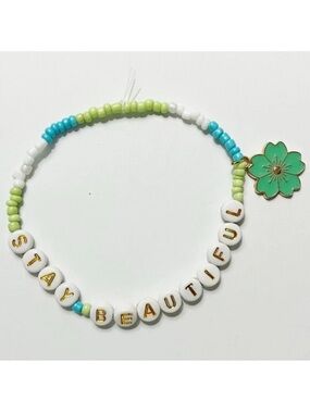 Taylor Swift Eras Tour Friendship Bracelet Stay Beautiful Debut with Charm